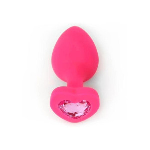 Plug Anal Silly Fucsia Joya Corazon