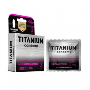 Condones Titanium Multiorgasmos x 3