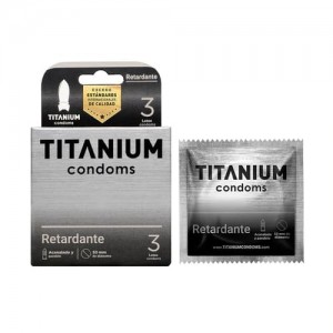 Condones Titanium Retardante x 3