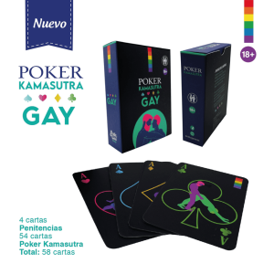 Juego de Cartas Poker Kamasutra Gay