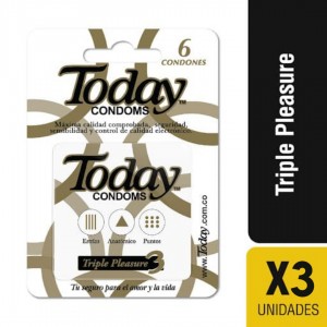 Condones Today Triple Pleasure 