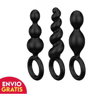 Set Plugs Anales Satisfyer Booty Call Negro