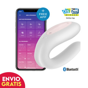 Satisfyer Double Joy Blanco Vibrador con App